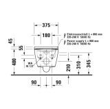 Miska WC D-Neo Compact 58x37,5 Z Deską Myjącą 654000012004300 Duravit