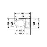 Miska WC D-Neo Compact 58x37,5 Z Deską Myjącą 654000012004300 Duravit