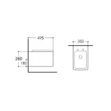 Miska WC LEX 1.0 Podwieszana Bezrantowa Z Systemem Spłukiwania AquaTwist Z Deską Wolnoopadającą 49,5x35 1148-AT Emporia