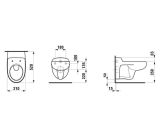 Miska WC Podwieszana Dla Dzieci 310x520 mm FloraKids Biały H8200310000001 Laufen