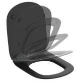 Miska WC Podwieszana Tesi AquaBlade Z Deską Wolnoopadającą Czarny Mat T0079V3+T3527V3 Ideal Standard