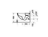 Miska WC Rimless 575 Architec 57,5x36 Z Deską Wolnoopadającą 45720900A1 Duravit