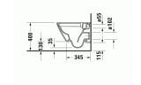 Miska WC Rimless 257709 D-Neo 37x48 Z Deską Wolnoopadającą 45880900A1 Duravit