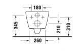 Miska WC Rimless 257709 D-Neo 37x48 Z Deską Wolnoopadającą 45880900A1 Duravit