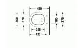 Miska WC Rimless 257709 D-Neo 37x48 Z Deską Wolnoopadającą 45880900A1 Duravit