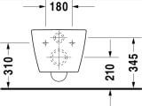 Miska WC Rimless Me By Starck 37x57x44 Z Deską Wolnoopadającą 45290900A1 Duravit