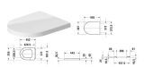 Miska WC Rimless Me By Starck 57x37 Z Deską Wolnoopadającą 2529090000+0020090000 Duravit