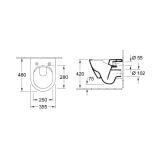 Miska WC Subway 2.0 Z Deską Wolnoopadającą 5606R001+9M69S101 Villeroy&Boch