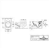 Miska WC Subway 2.0 Z Deską Wolnoopadającą CeramicPlus 5614A1R1+9M78S101 Villeroy&Boch