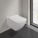 Miska WC Venticello Z Deską Wolnoopadającą CeramicPlus Weiss Alpin 4611RSR1 Villeroy&Boch