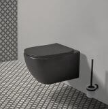 Miska WC Wisząca Aquablade Tesi Czarny Mat 53,5x36,5 T0079V3 Ideal Standard