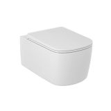 Miska WC Wisząca Bezkołnierzowa Z Deską Resa Biały mat 27WCSET53 Kludi