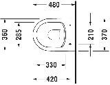 Miska WC Wisząca Compact Rimless Me By Starck 37x48 Biały 2530090000 Duravit
