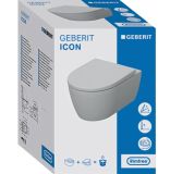 Miska WC Wisząca Rimfree iCon Z Deską Sedesową KeraTect 53x35,5 501.664.00.8 Geberit