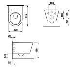 Miska WC Wisząca Rimless Kartell Biały H8203374000001 Laufen