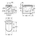 Miska WC Z Deską WC Wolnoopającą Euro 2.0 Biel Alpejska 102510SH00 Grohe