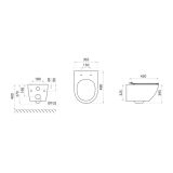 mini: Miska Wisząca WC Sofi Slim Golden Eye Z Deską Wolnoopadającą Lavita (3)