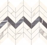 Mozaika Bonella White 29,4x24,6 Domino
