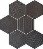 Mozaika Hexagon Horizon Black 28,9x22,1 Tubądzin