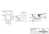 Miska WC Wisząca Bezrantowa Venticello 56x37 + Deska Wolnoopadająca 4611RS01 Villeroy&Boch
