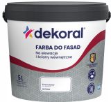 Dekoral FARBA DO FASAD na elewacje i ściany wewnętrzne Polinit biała matowa 5L