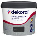 Farba Akrylowa Do Fasad Polinit Czarny 1L Dekoral