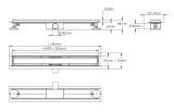 Odpływ Liniowy Mare Drain 1150470GB 70 Brushed Gold Bevisa