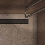 Odpływ Liniowy Z Maskownicą Pełną 80cm Lowfix Czarny Półmat LOWFIX80GBL Omnires