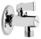 Ferro zawór kątowy kulowy z rozetą i filtrem chrom Z1238K - OUTLET ostatnie sztuki