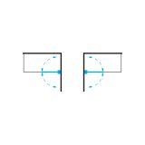 Parawan Kingston Czarny 150x70 XHE85BLTR Omnires