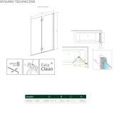 Parawan Nes 8 Czarny PND I 140 Prawy Nes 8 10060140-54-01R Radaway