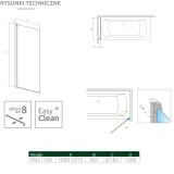 Parawan Nes 8 PNJ 100 Lewy Nes 8 10061100-01-01L Radaway