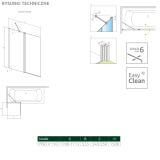 Parawan Nes Czarny PND II 110 Lewy Nes 10009110-54-01L Radaway