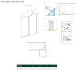 Parawan Nes Czarny PND II 110 Prawy Nes 10009110-54-01R Radaway