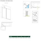 Parawan Nes Czarny PND II 140 Lewy Nes 10009140-54-01L Radaway