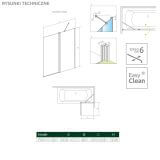 Parawan Nes PND II 100 Prawy Nes 10009100-01-01R Radaway