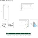 Parawan Nes PNJ 60 Lewy Nes 10011060-01-01L Radaway