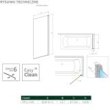 Parawan Nes PNJ 60 Prawy Nes 10011060-01-01R Radaway