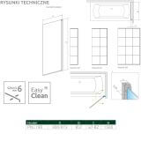 Parawan Nes PNJ 90 Czarny Prawy Factory Nes 10011090-54-55R Radaway