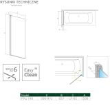 Parawan Nes PNJ 90 Lewy Nes 10011090-01-01L Radaway