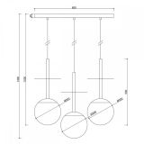 Lampa Wisząca Plaat A Czarny PLL322P0 Ummo