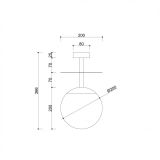 Plafon Plaat B Złoto-Biały PLB113S3 Ummo