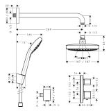Podtynkowy Zestaw Prysznicowy Croma Select 27294000 Hansgrohe