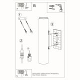 mini: Kinkiet Lagos 2 Czarny SL.0330 Sollux (15)
