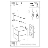 mini: Kinkiet Lobo Czarny SL.0204 Sollux (19)
