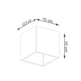 Sollux Kinkiet QUAD 1 złoty Deep Space minimalistyczny G9
