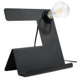 mini: Sollux Lampa biurkowa INCLINE czarna Ezio Pescatori E27 (1)