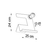 mini: Sollux Lampa biurkowa INCLINE czarna Ezio Pescatori E27 (8)