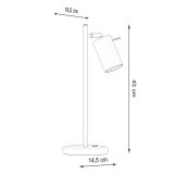 mini: Sollux Lampa biurkowa RING biały Bittersweet Shimmer Gu10 (7)