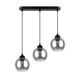 mini: Sollux Lampa wisząca ALINO 3 czarna E27 (1)